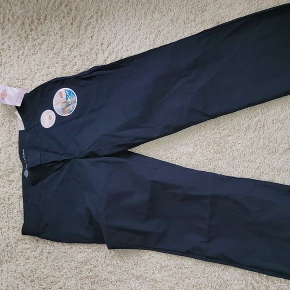 Dickies Pants - NWT Dickies for Women Stretch Work Navy Blue Pants RELAXED FIT 18R New
